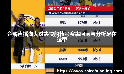 企鹅直播湖人对决快船精彩赛事回顾与分析尽在这里
